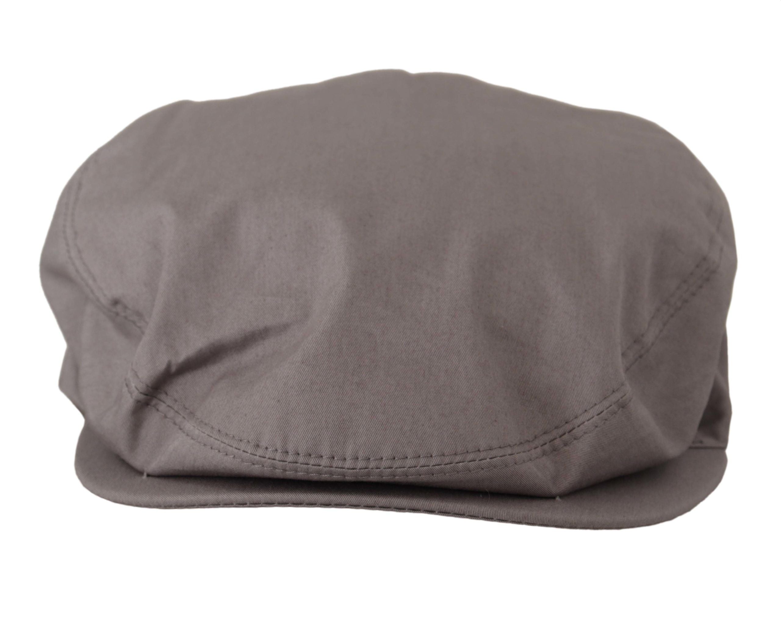 Dolce & Gabbana Elegant Gray Cotton Newsboy Hat