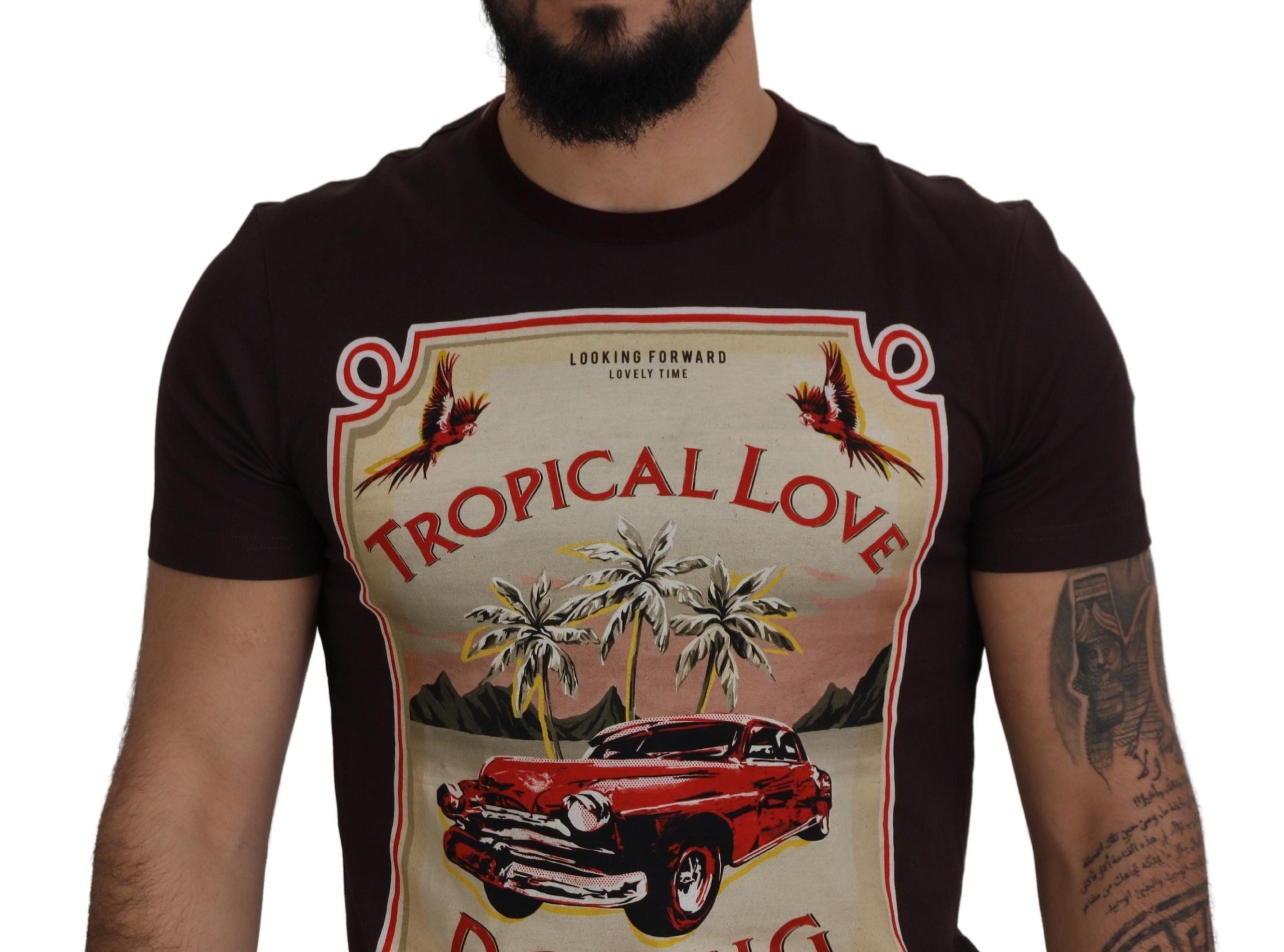 Dolce & Gabbana Tropical Love DG King Cotton Tee - A Royal Touch!