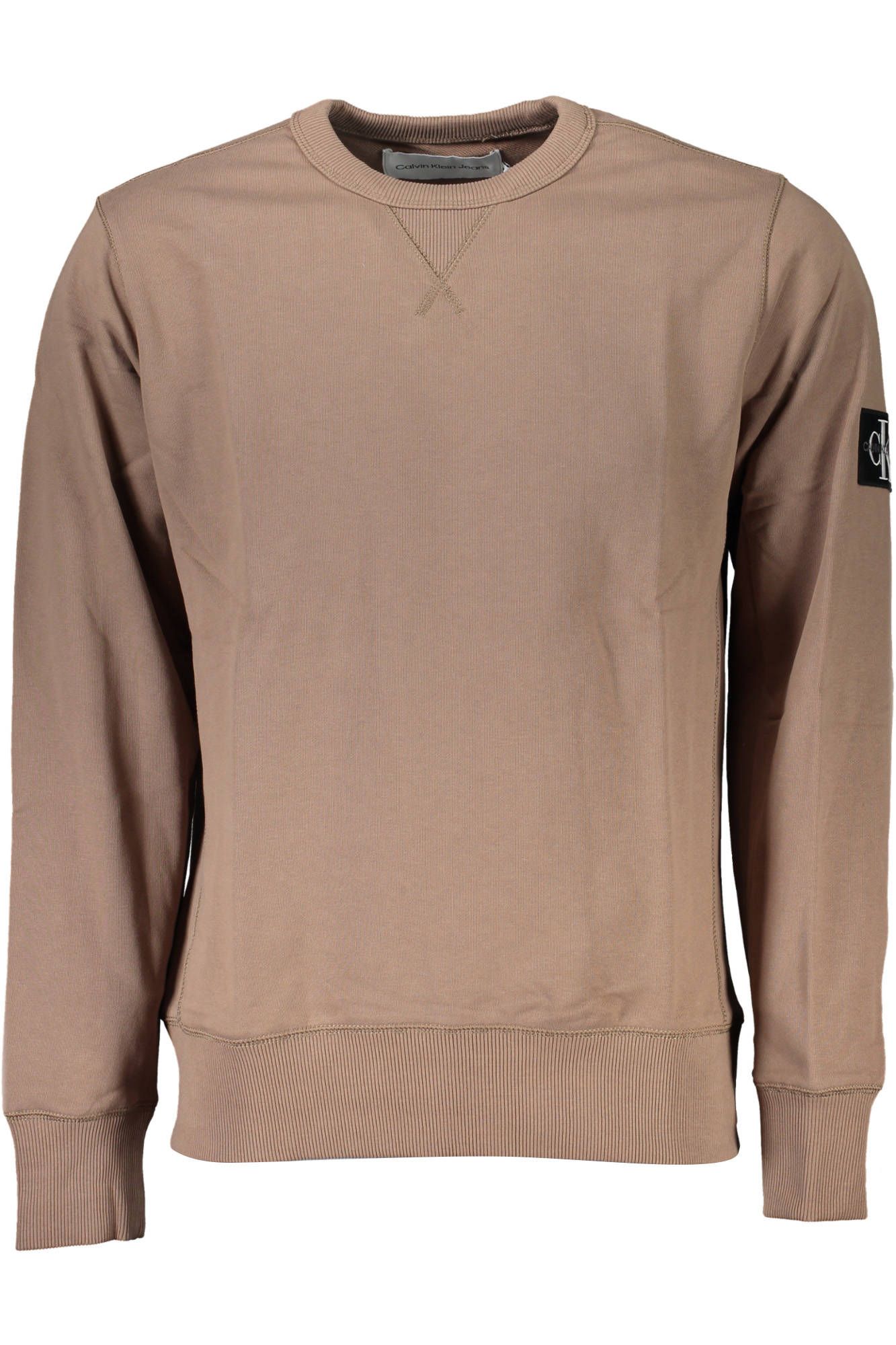 Calvin Klein Brown Cotton Men Sweater