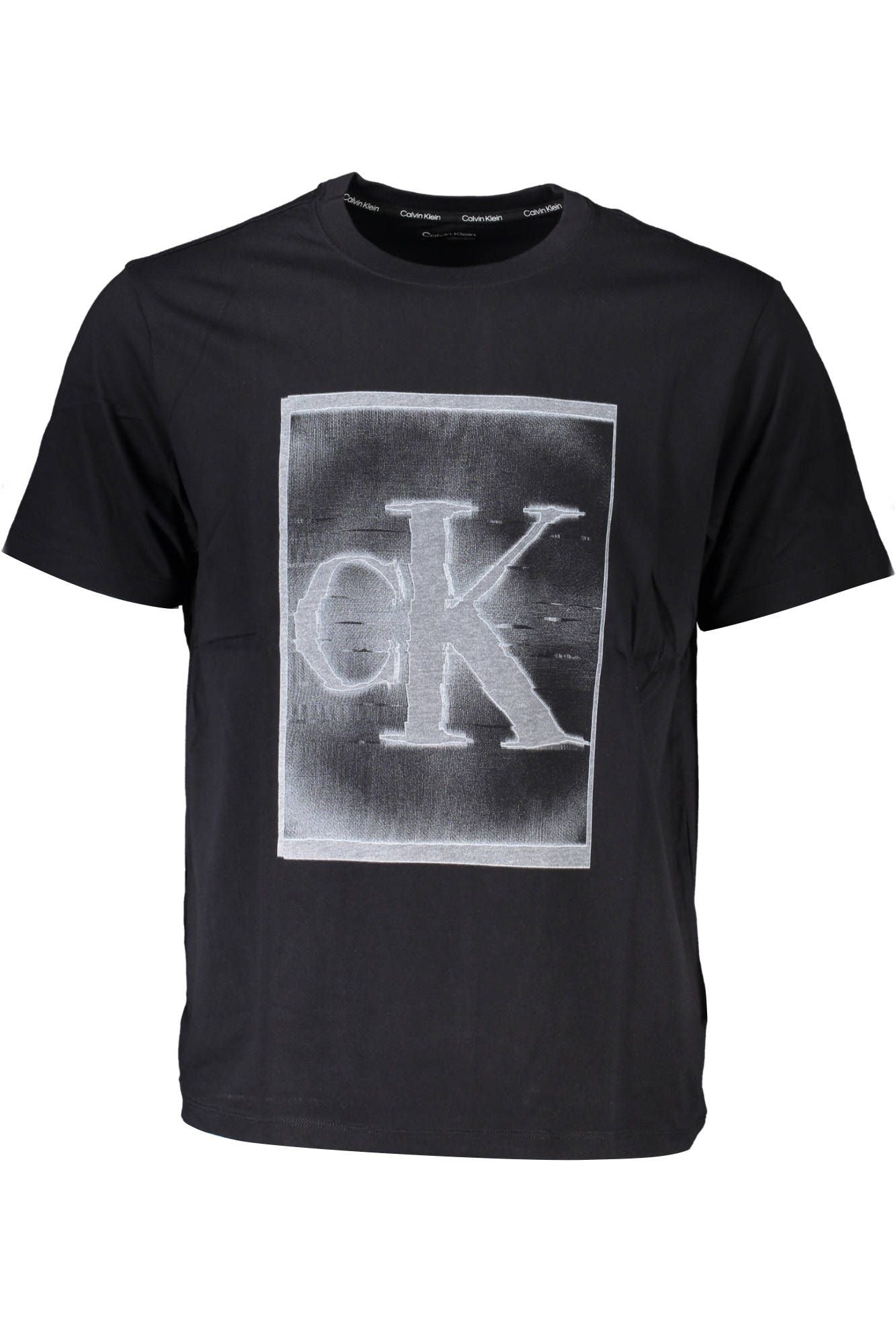 Calvin Klein Black Cotton Men T-Shirt