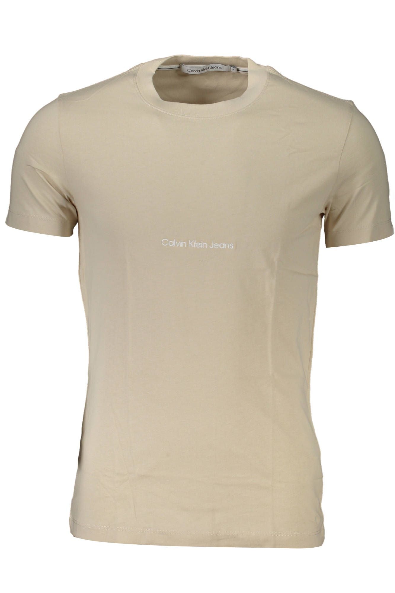 Calvin Klein Beige Cotton Men T-Shirt