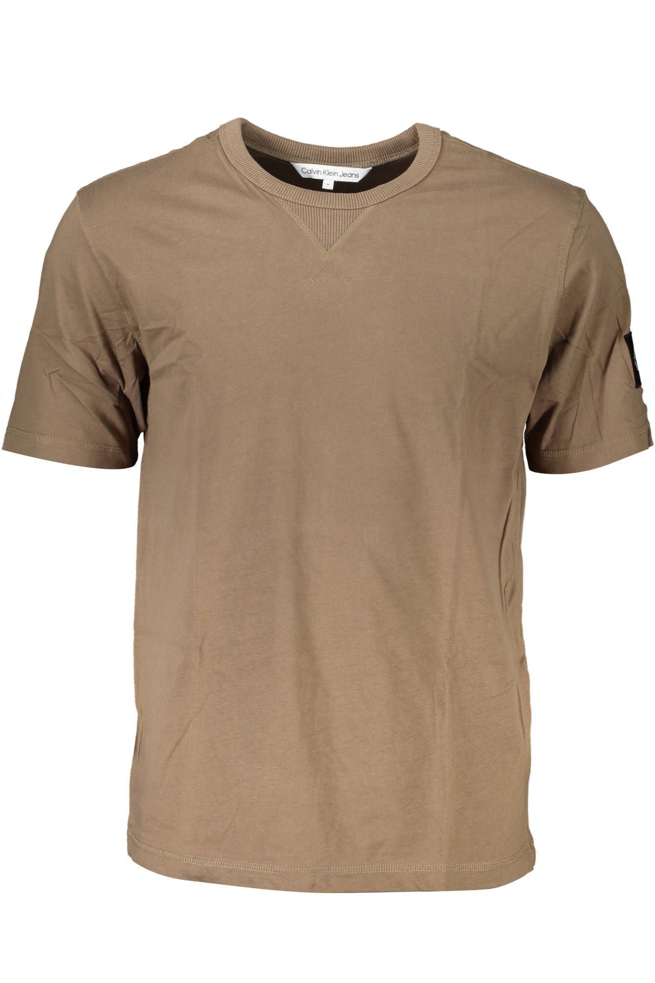 Calvin Klein Beige Cotton Men T-Shirt