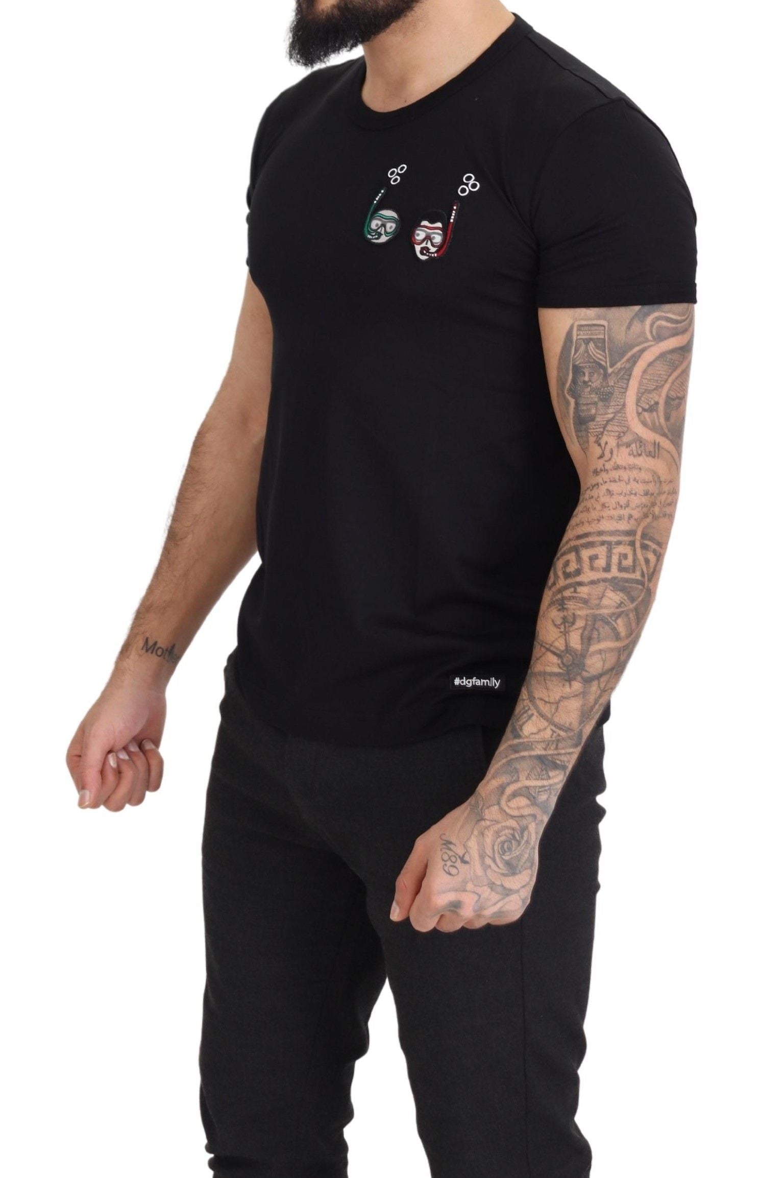 Dolce & Gabbana Elegant Embroidered Logo Tee