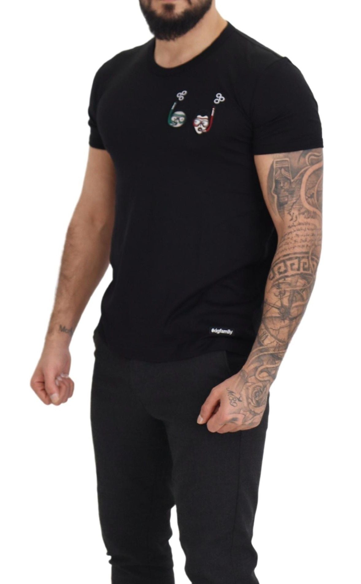 Dolce & Gabbana Elegant Embroidered Logo Tee