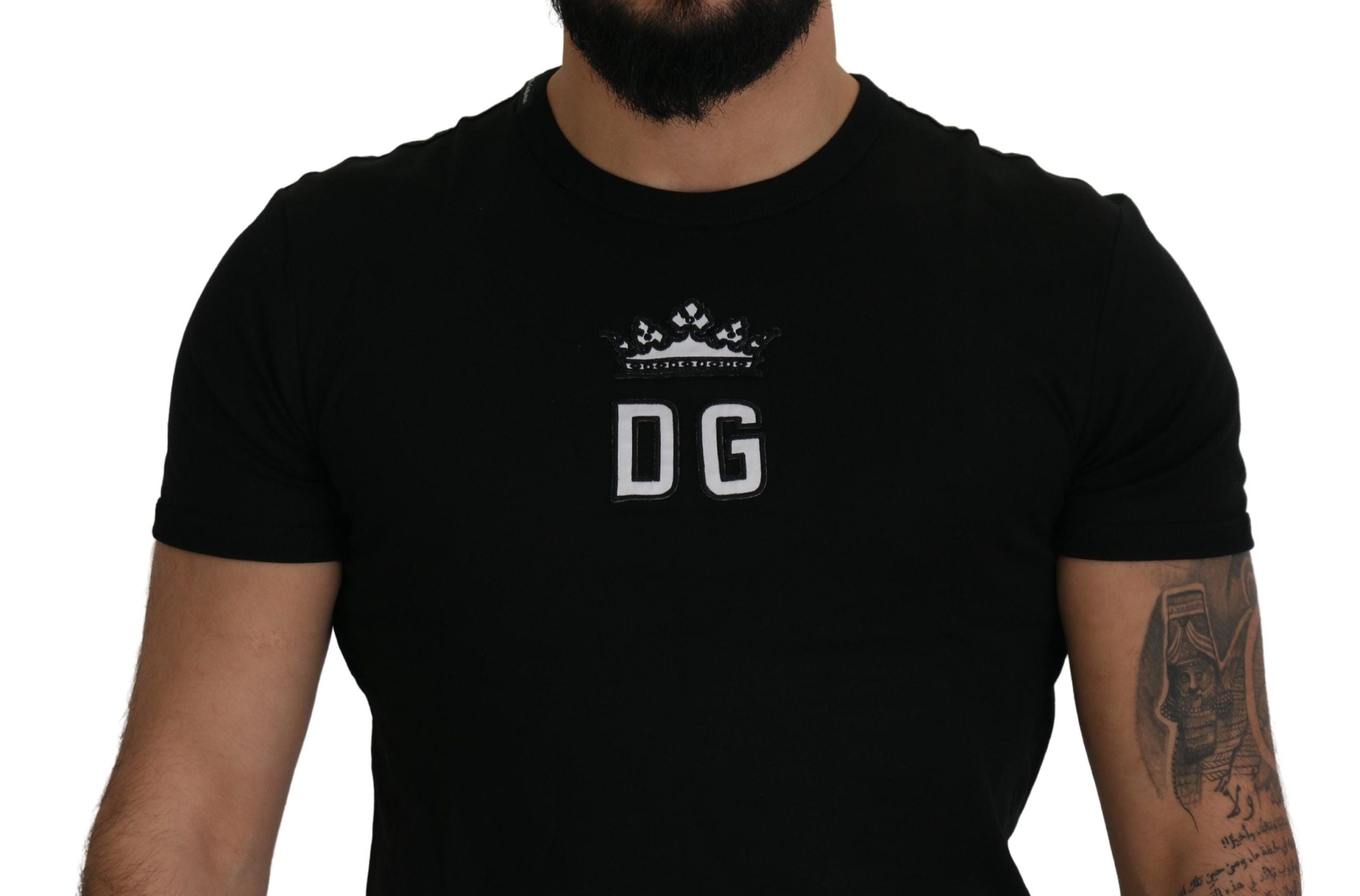 Dolce & Gabbana Elegant Short Sleeve Crown Emblem Tee