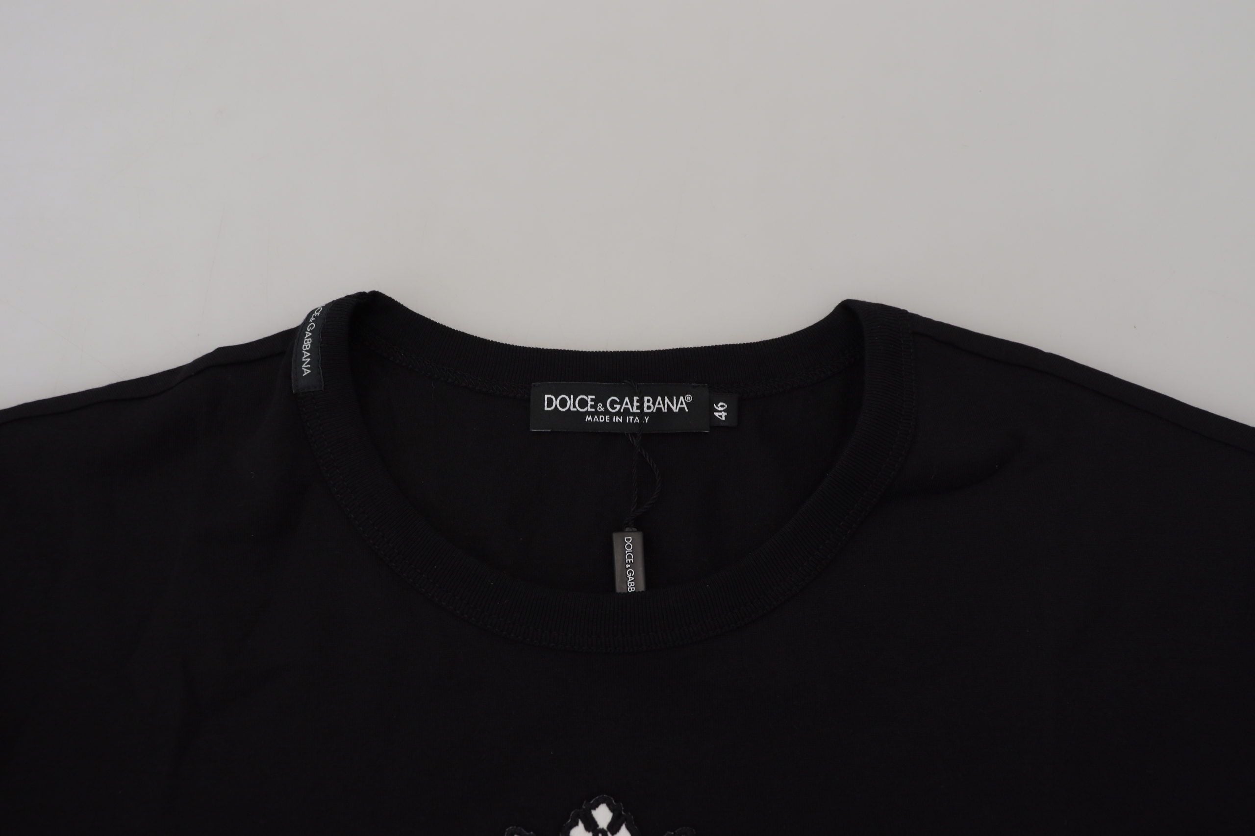 Dolce & Gabbana Elegant Short Sleeve Crown Emblem Tee