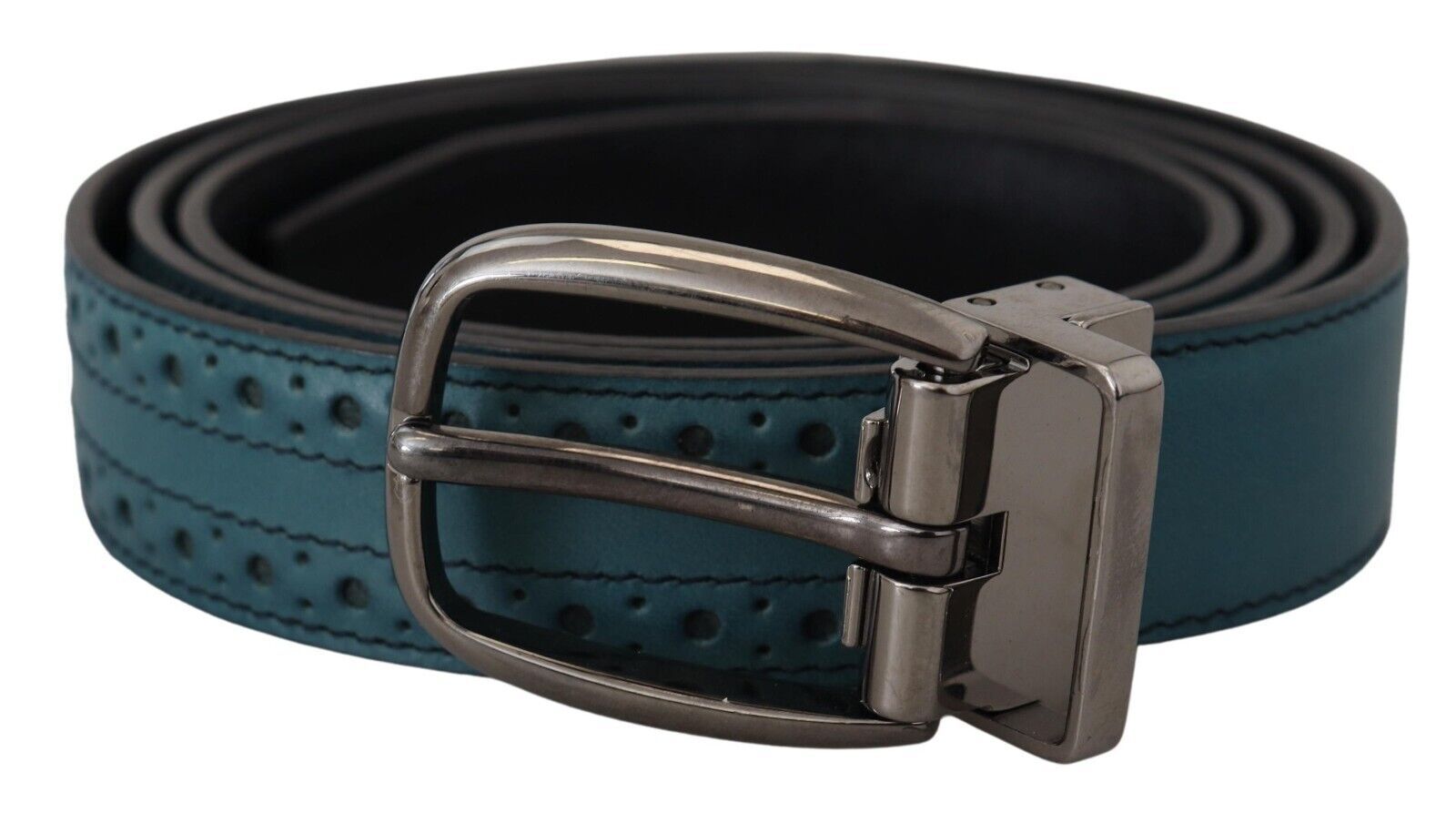 Dolce & Gabbana Elegant Italian Leather Belt with Metal Buckle