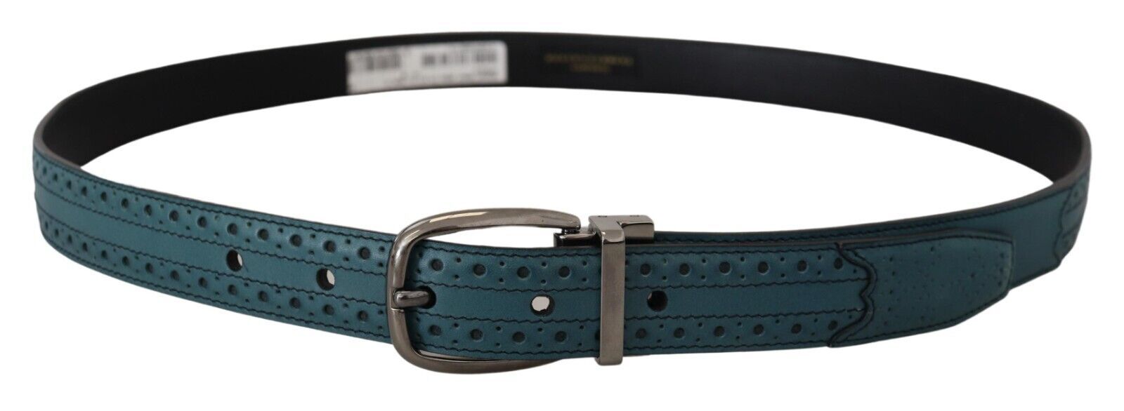 Dolce & Gabbana Elegant Italian Leather Belt with Metal Buckle