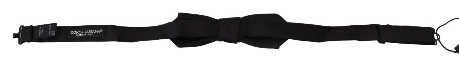 Dolce & Gabbana Elegant Silk Black Bow Tie