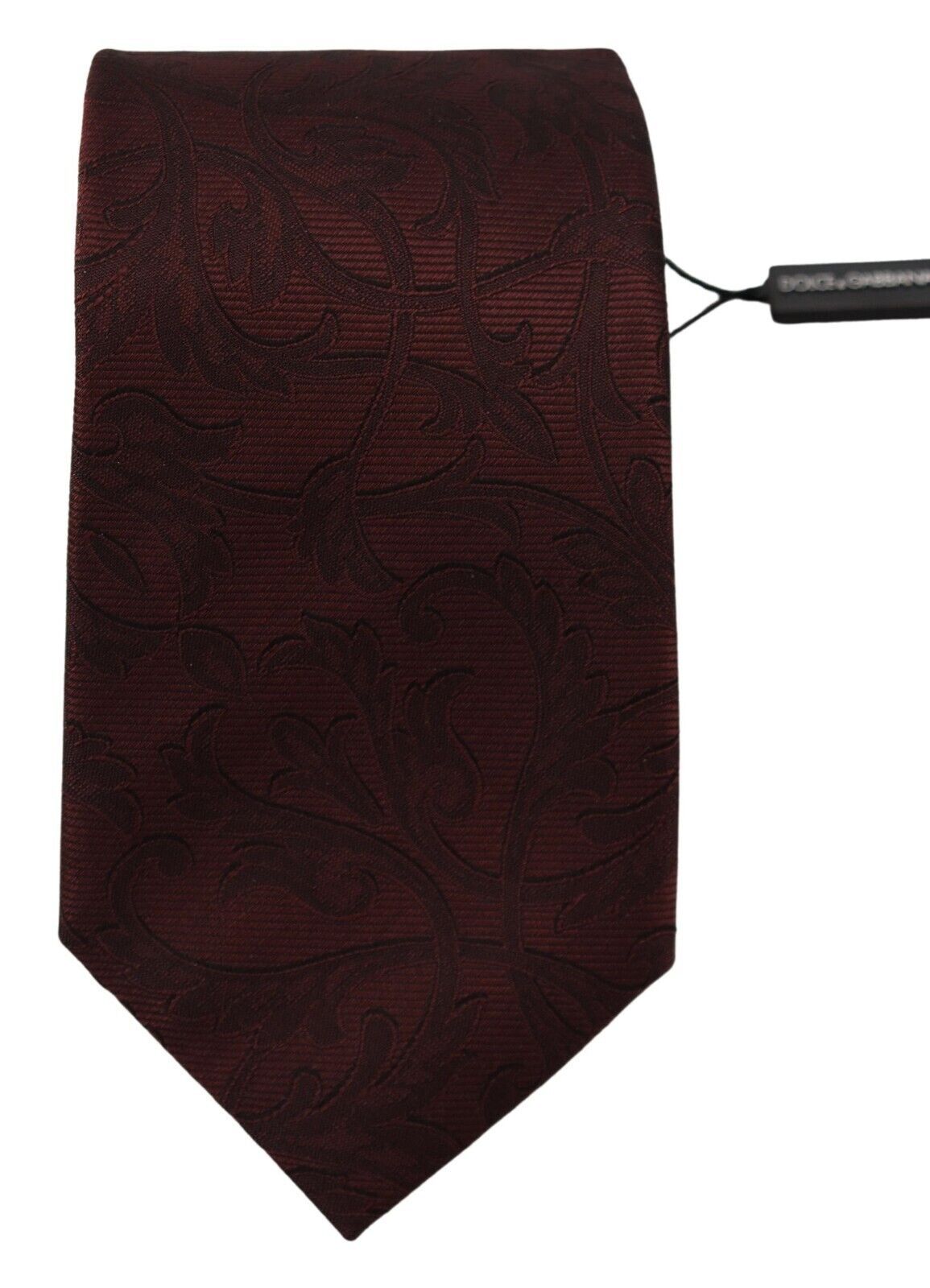 Dolce & Gabbana Elegant Burgundy Silk Bow Tie