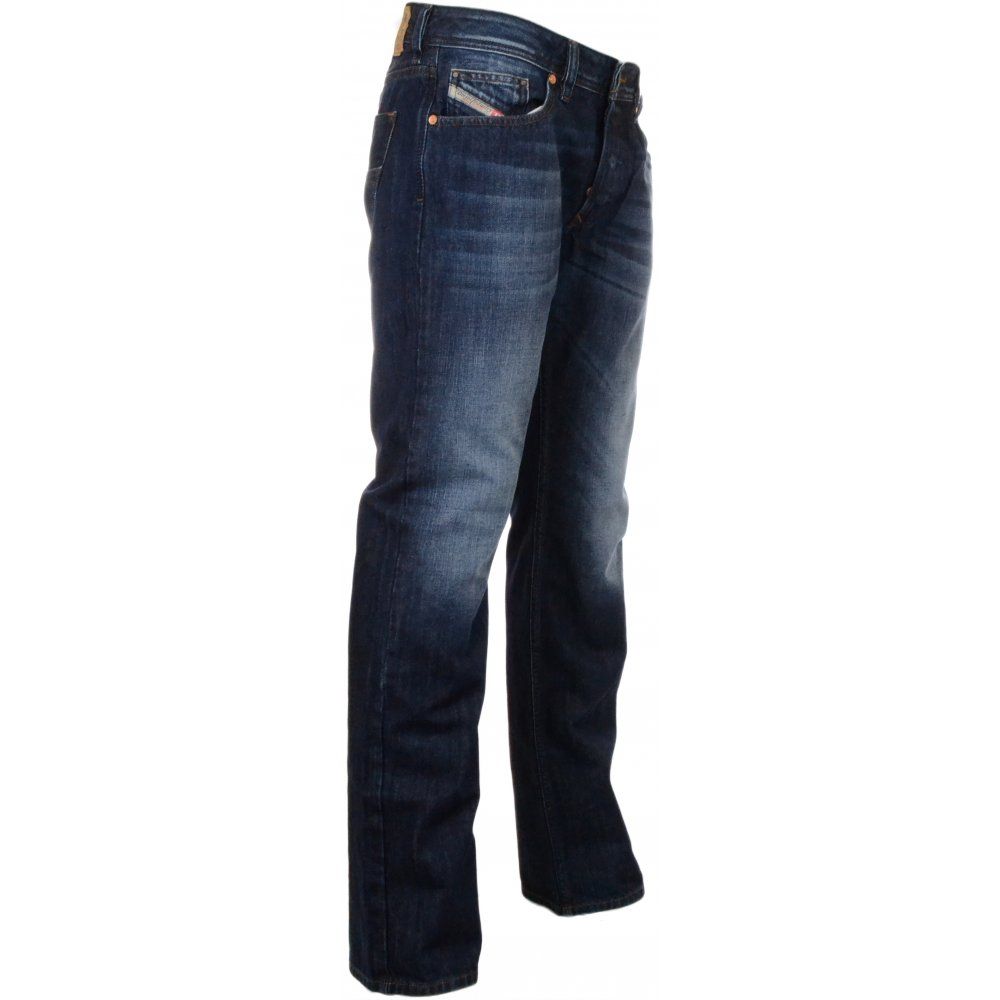 Diesel Elegant Straight Dark Blue Denim Jeans