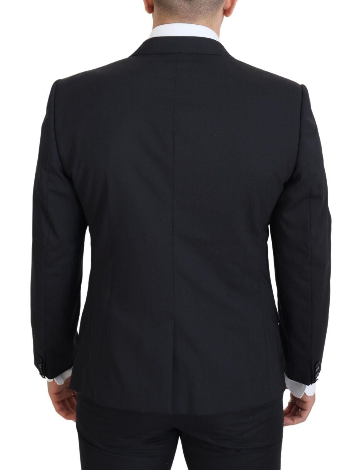 Dolce & Gabbana Elegant Slim Fit Black Wool Blazer