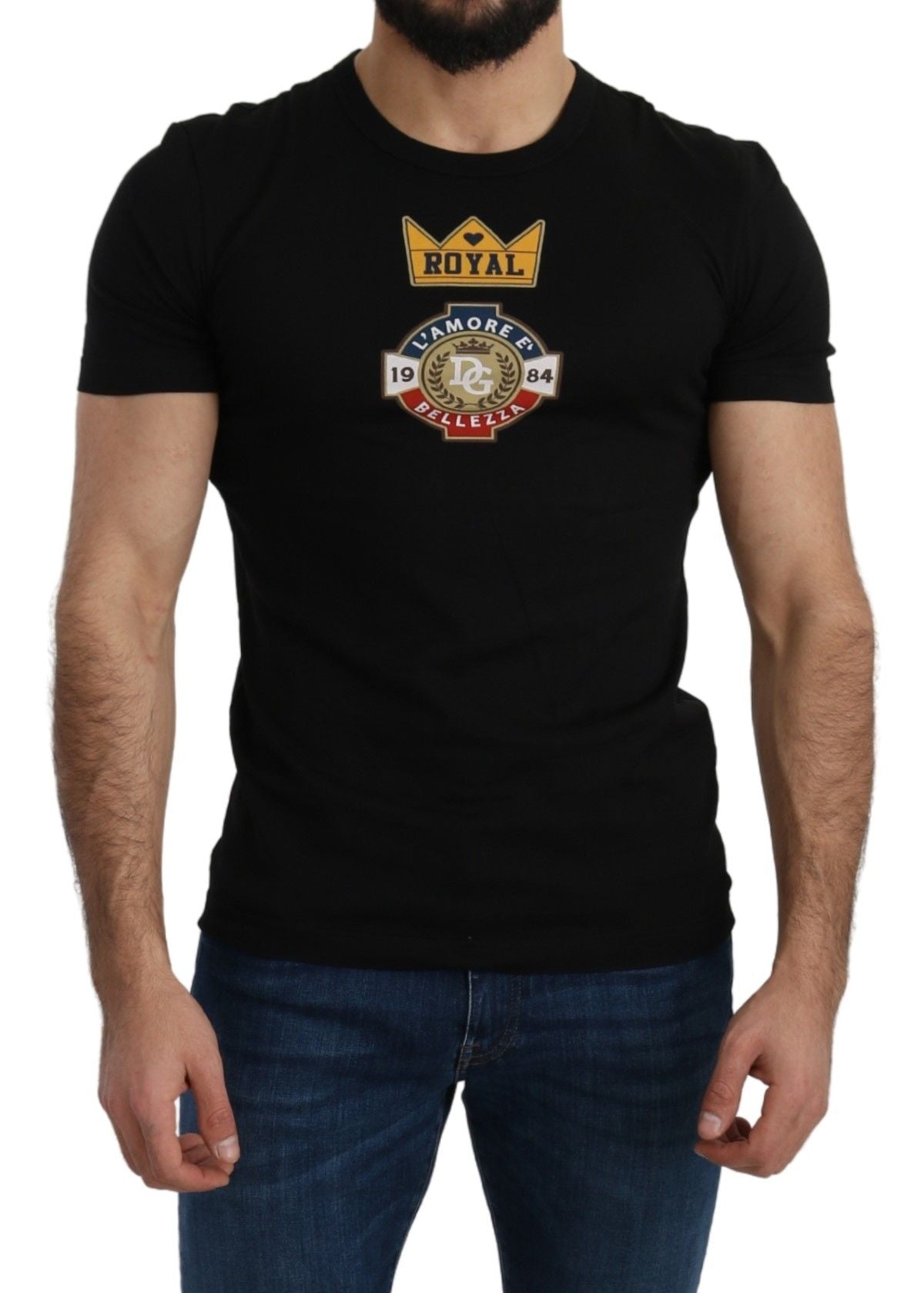 Dolce & Gabbana Elegant Short Sleeve Crew Neck Tee