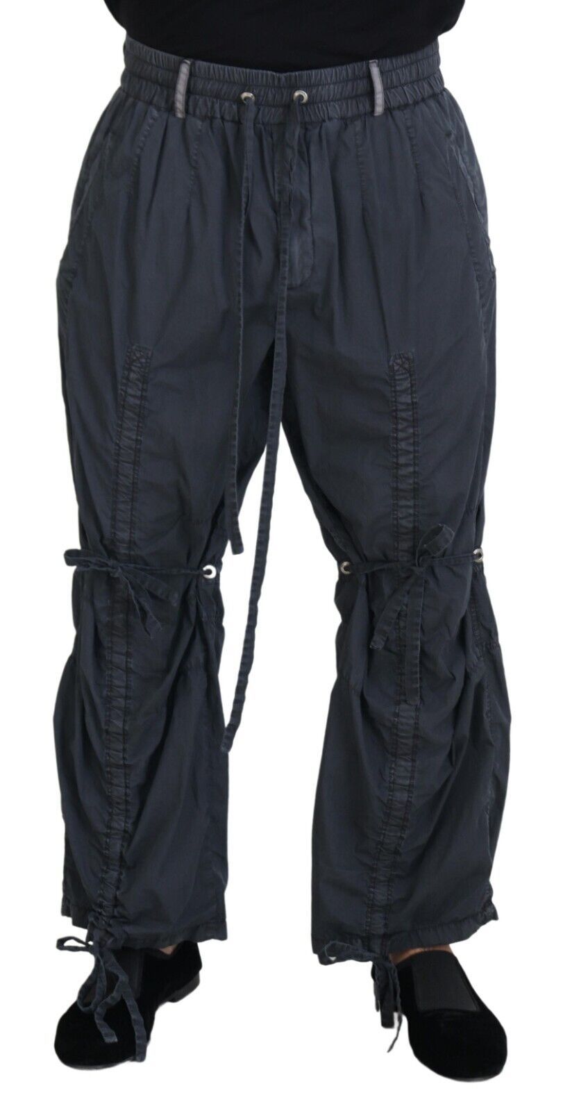 Dolce & Gabbana Elegant Blue Washed Cotton Pants