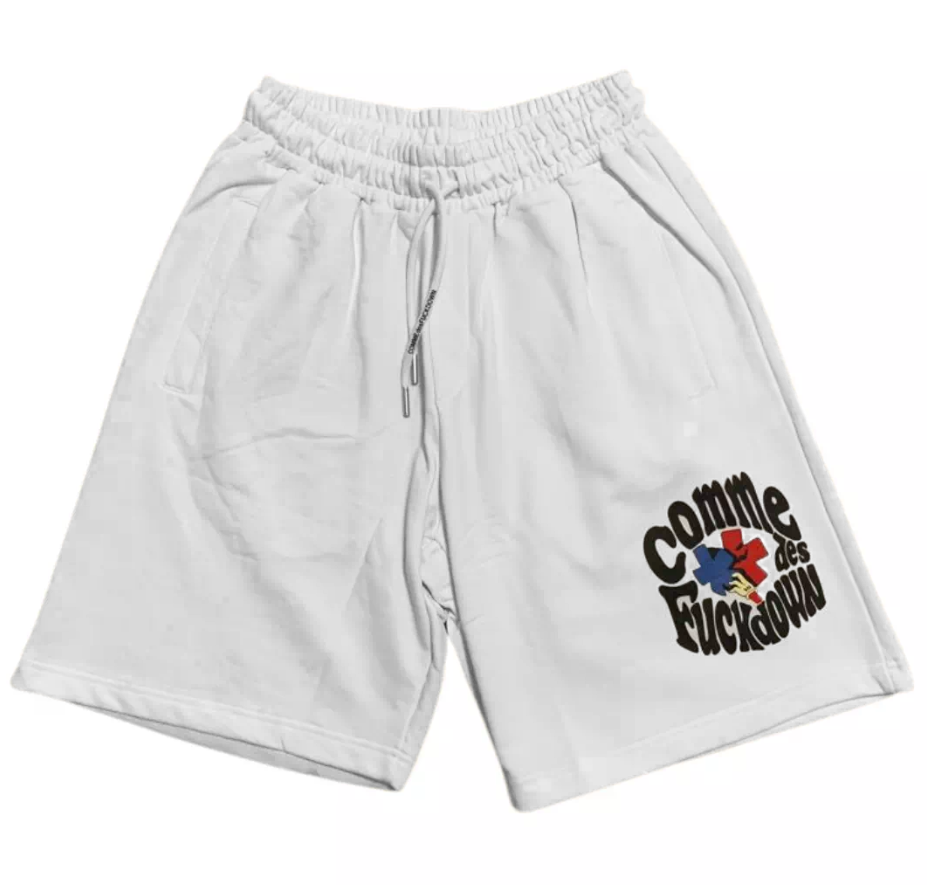 Comme Des Fuckdown Premium Cotton Stretch Bermuda Shorts