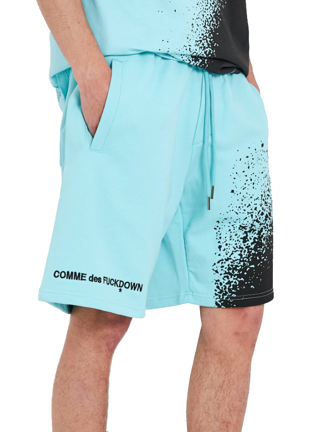 Comme Des Fuckdown Chic Light Blue Bermuda Cotton Shorts