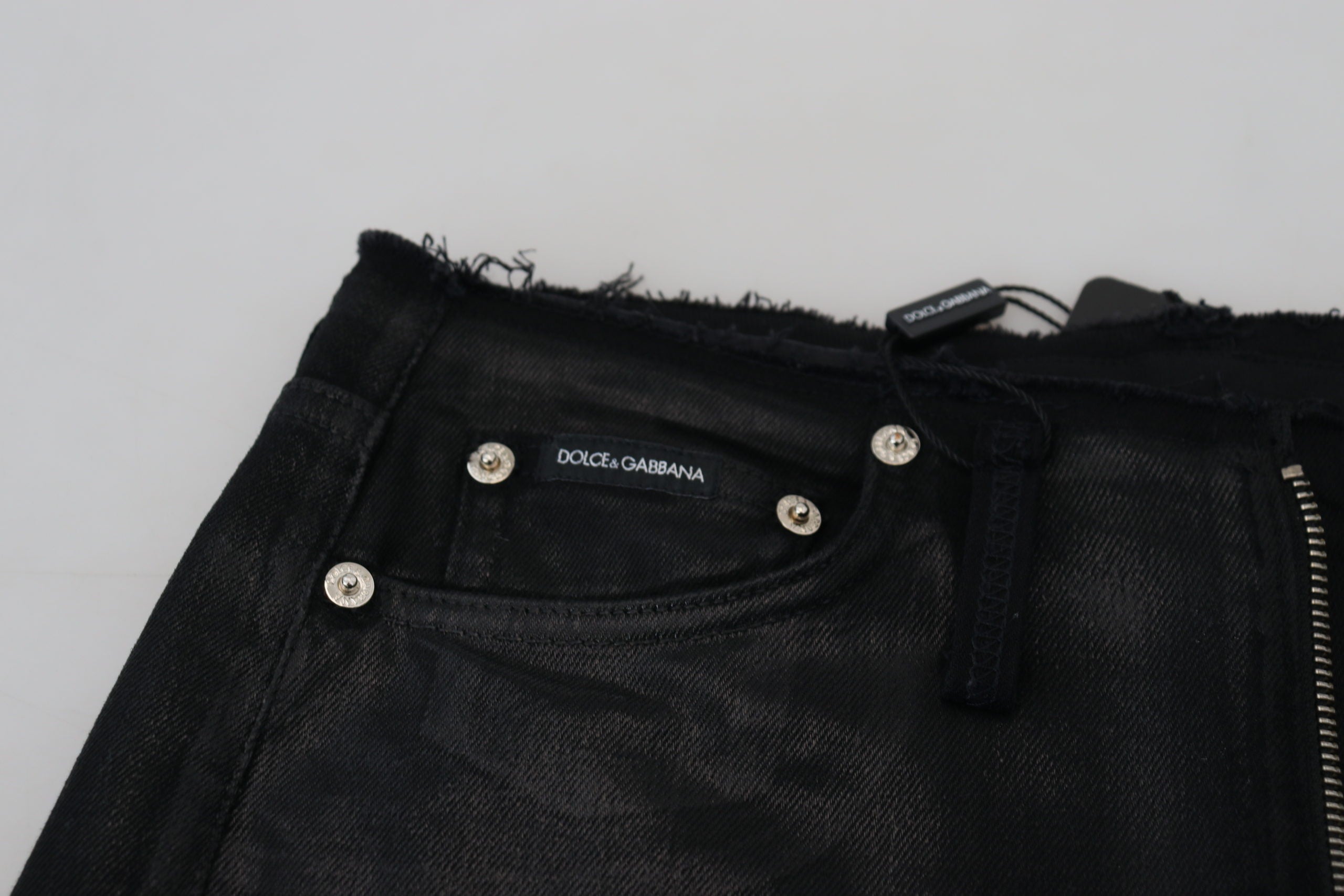 Dolce & Gabbana Elegant Italian Black Denim Pants