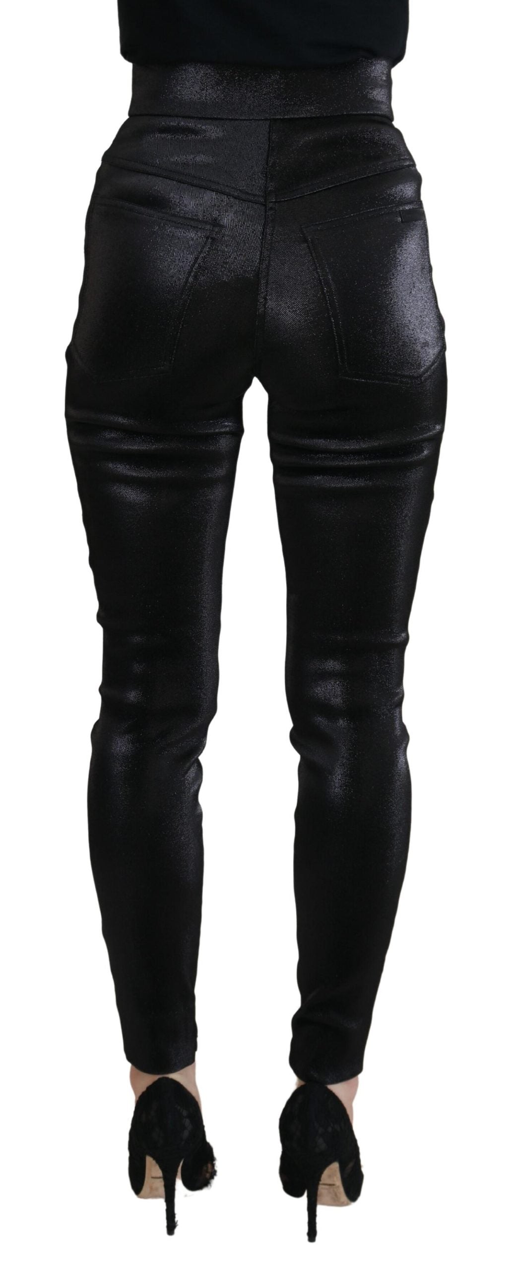 Dolce & Gabbana Elegant Black Denim Pants - Tailored Fit