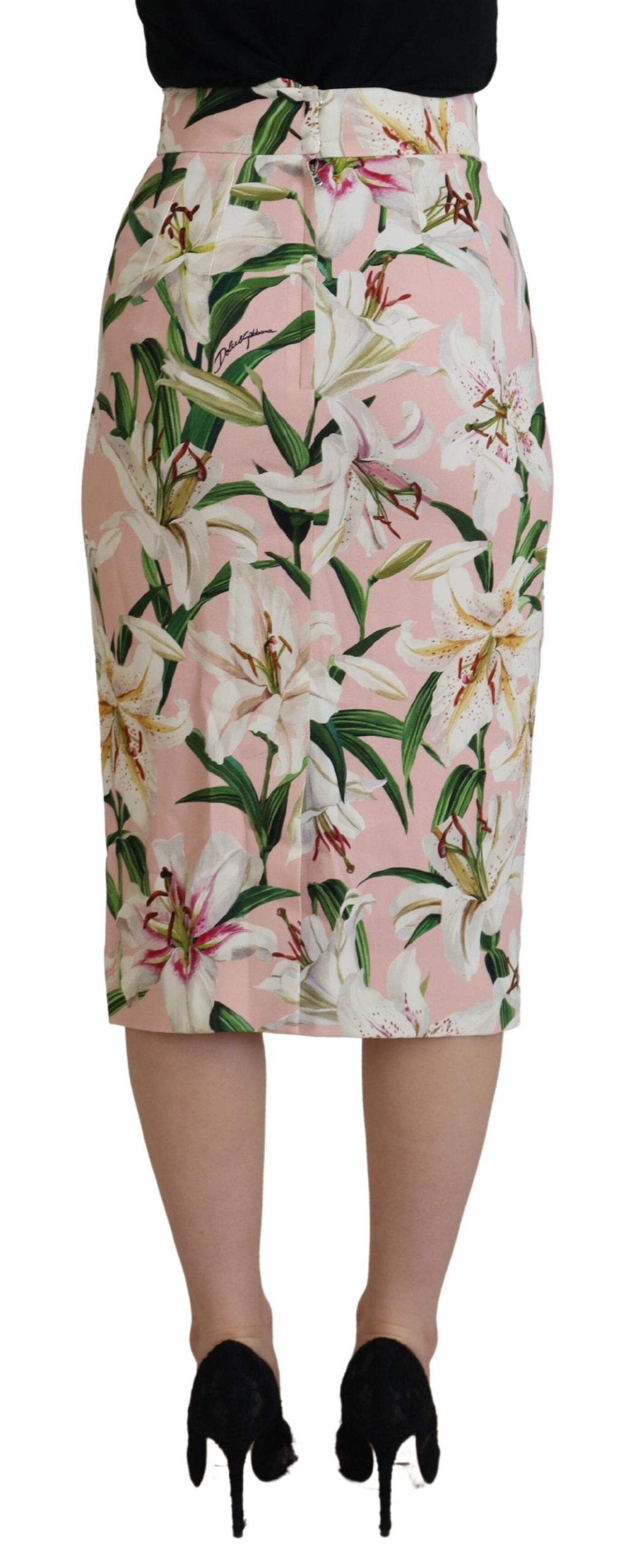 Dolce & Gabbana Elegant Floral Print Pencil Skirt