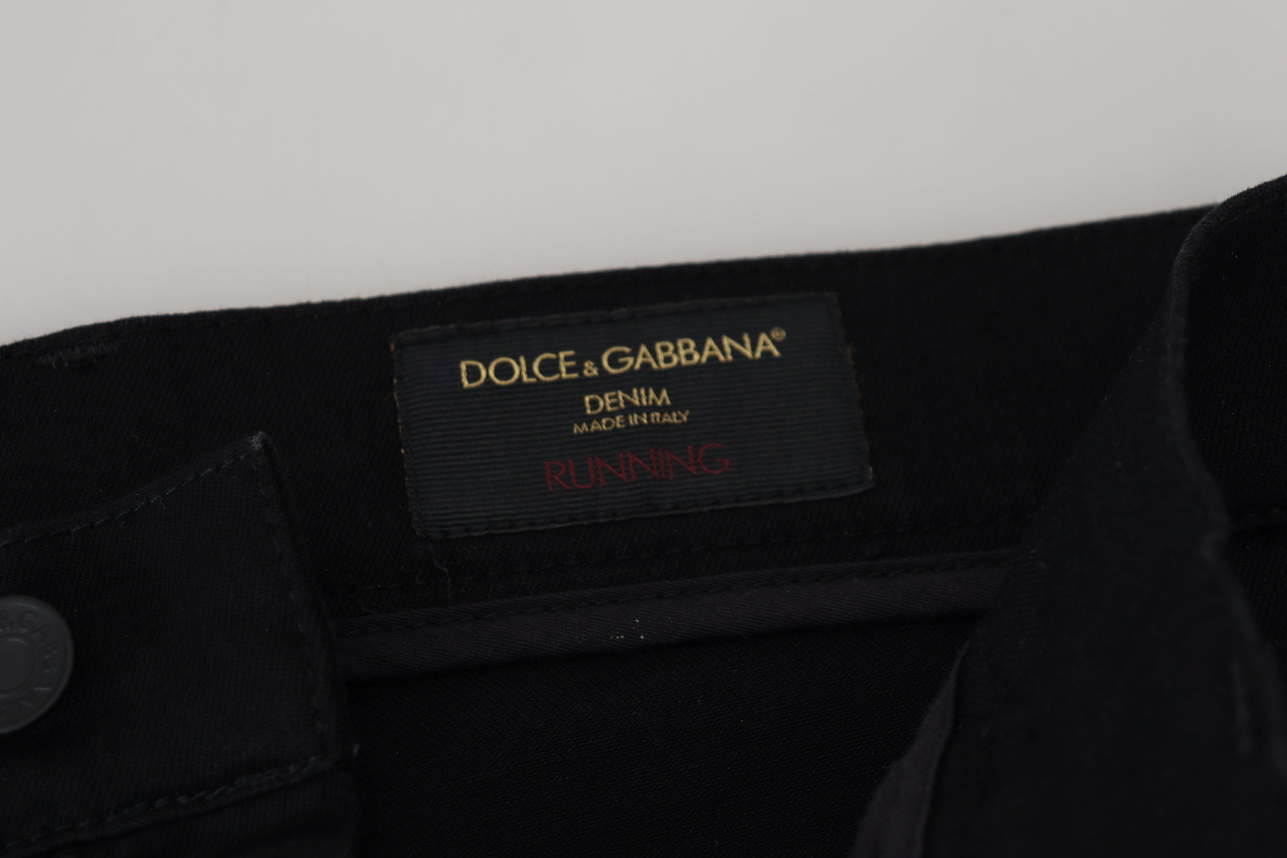 Dolce & Gabbana Elegant Black Cotton Blend Jeans