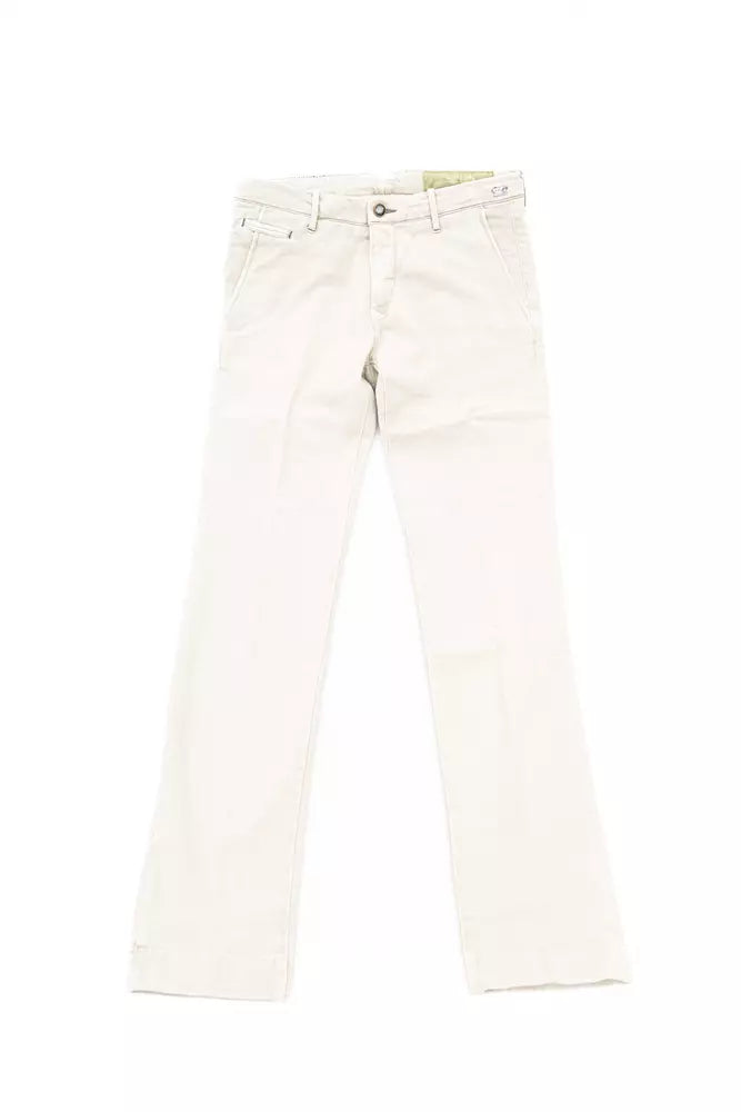 Jacob Cohen Silver Cotton Men Chino