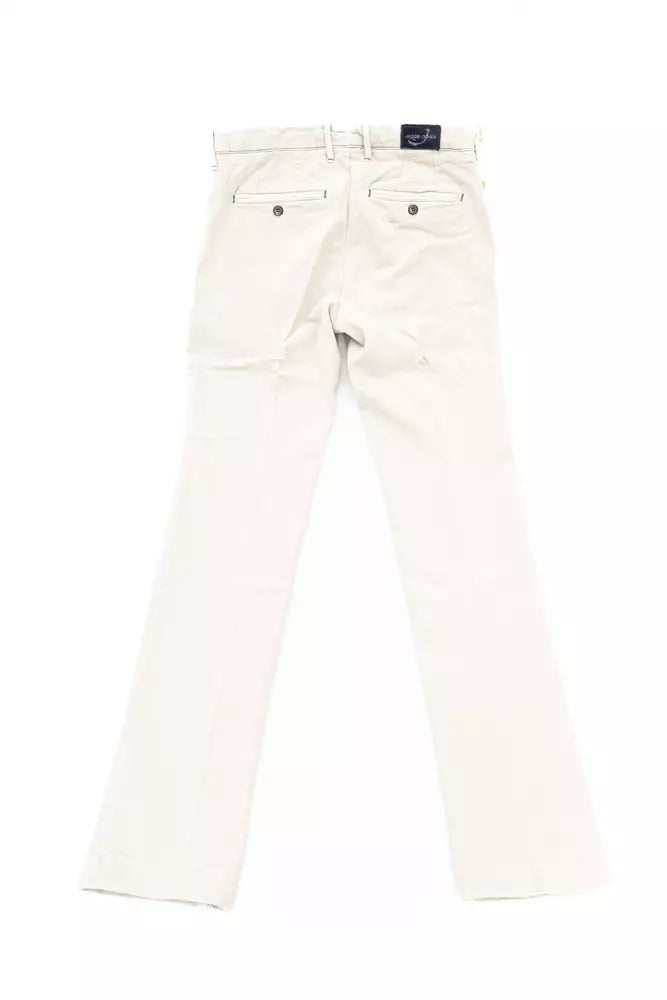 Jacob Cohen Silver Cotton Men Chino