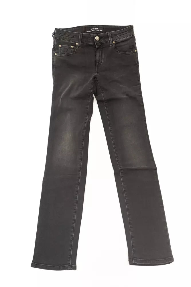 Jacob Cohen Black Cotton Women Jeans