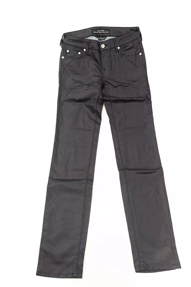 Jacob Cohen Gray Cotton Women Jeans