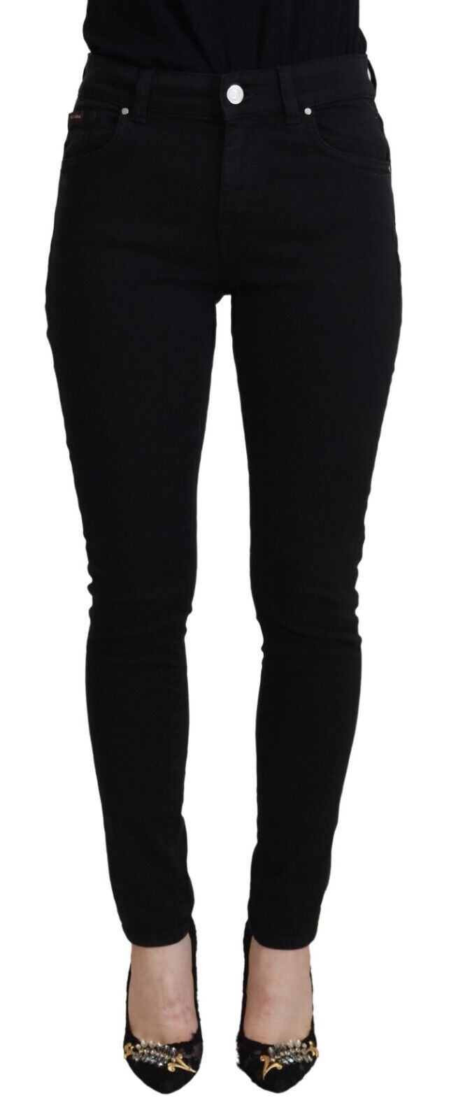 Dolce & Gabbana Elegant Black Denim Pants