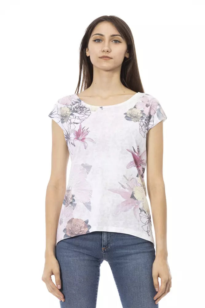 Trussardi Action White Cotton Women T-Shirt