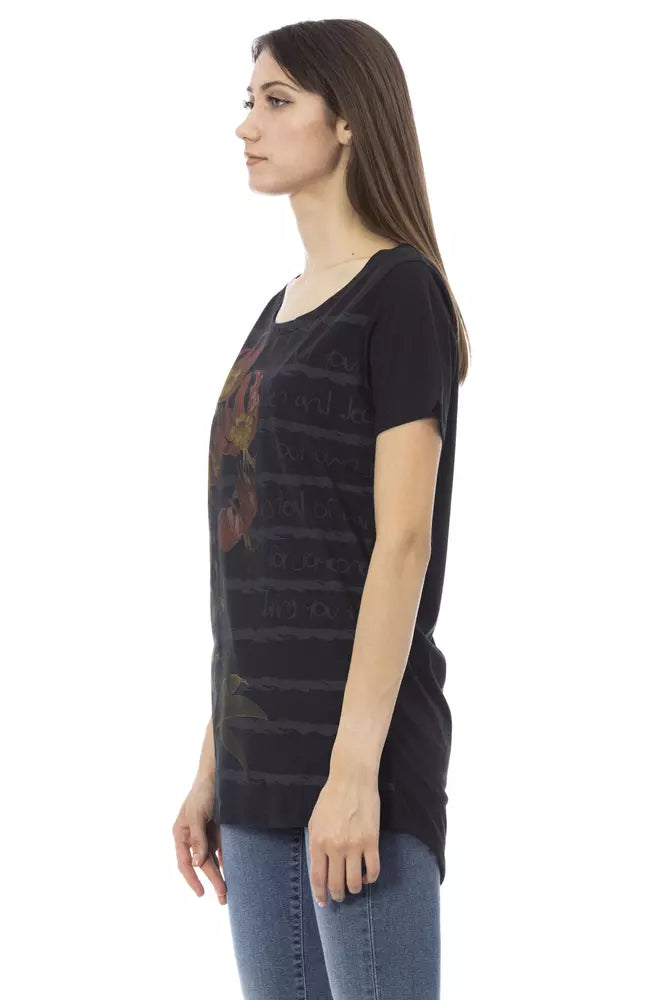 Trussardi Action Black Cotton Women T-Shirt