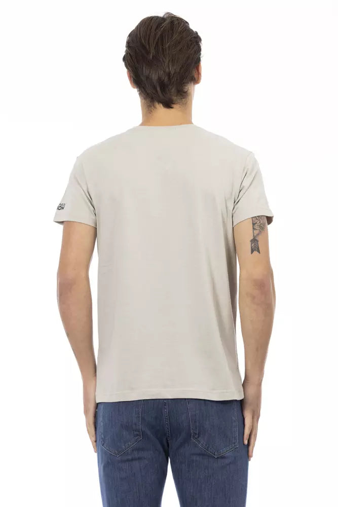 Trussardi Action Beige Cotton Men's T-Shirt