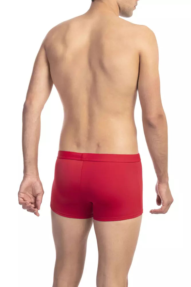 Karl Lagerfeld Red Polyester Men Swim Trunk