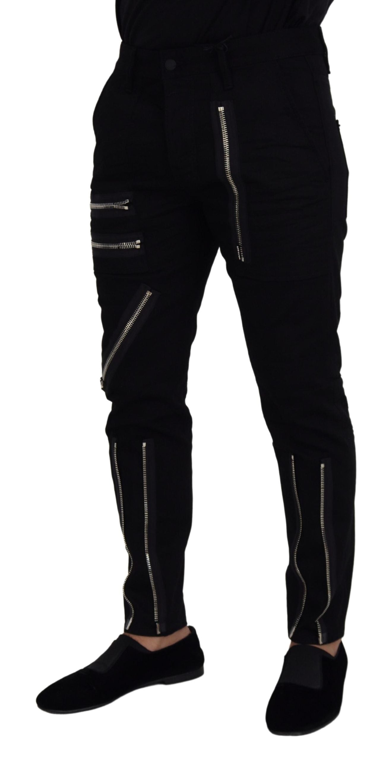 Dsquared² Chic Black MainLine Cotton Blend Pants