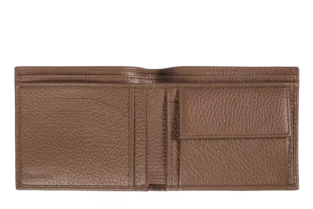 Trussardi Brown Leather Men Wallet