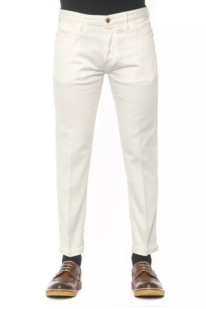 PT Torino White Cotton Men's Jeans