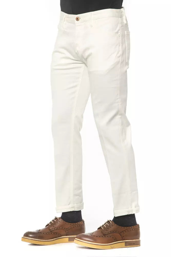 PT Torino White Cotton Men's Jeans