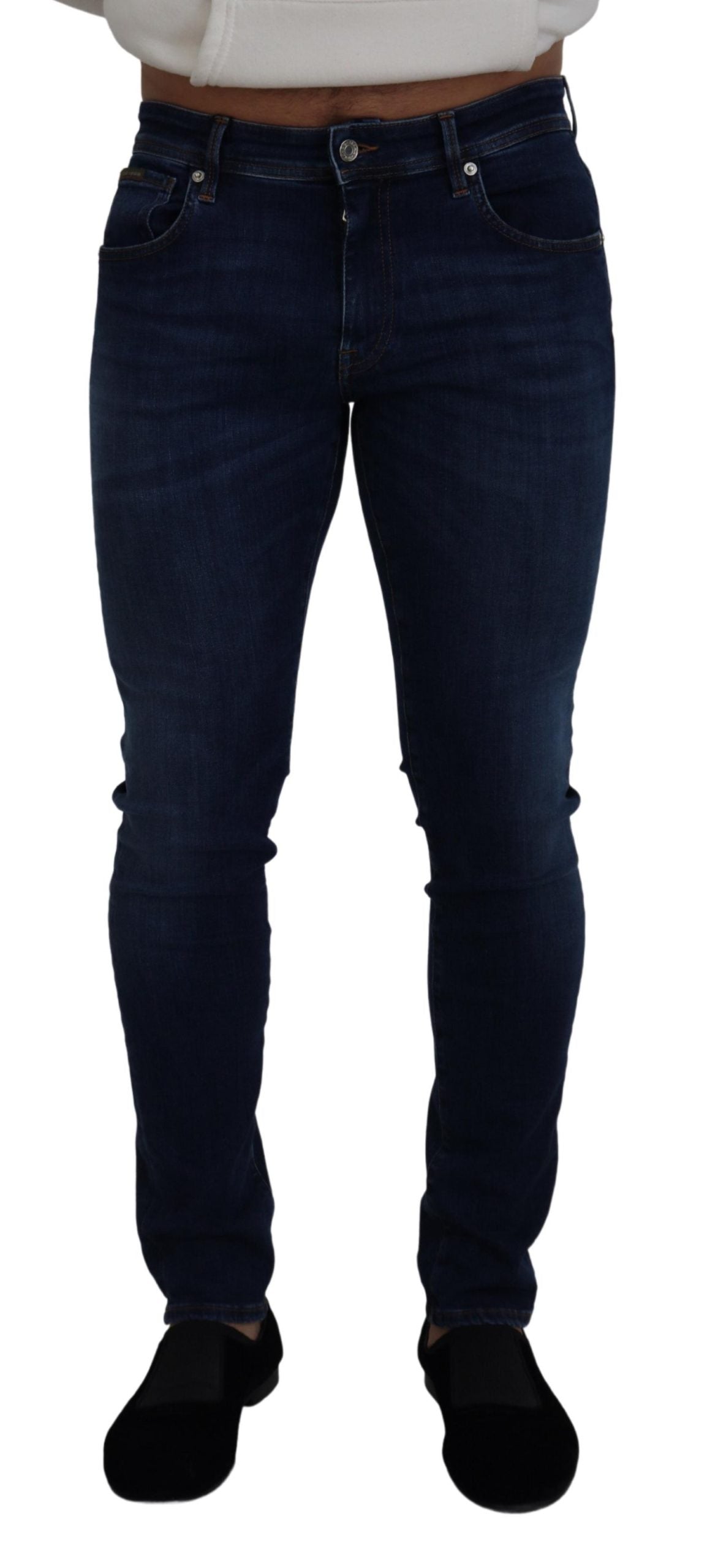 Dolce & Gabbana Elegant Blue Washed Denim Pants