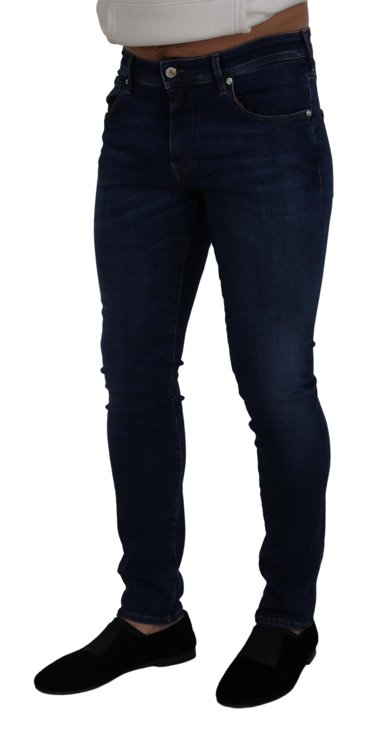 Dolce & Gabbana Elegant Blue Washed Denim Pants