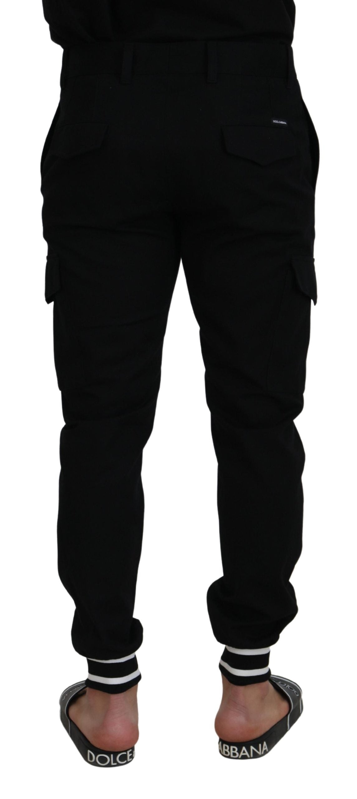 Dolce & Gabbana Sleek Black Jogger Pants - Italian Craftsmanship