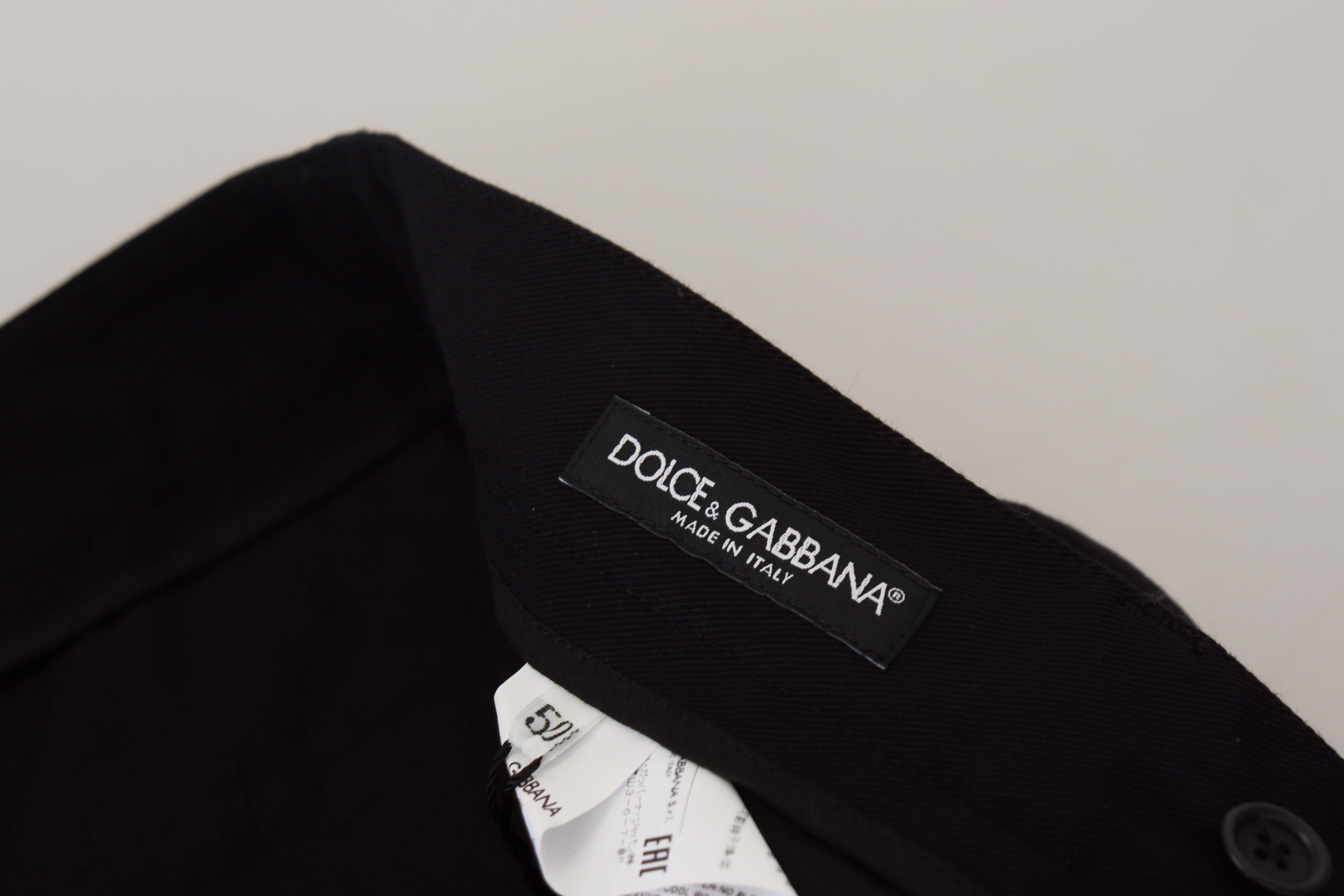 Dolce & Gabbana Sleek Black Jogger Pants - Italian Craftsmanship