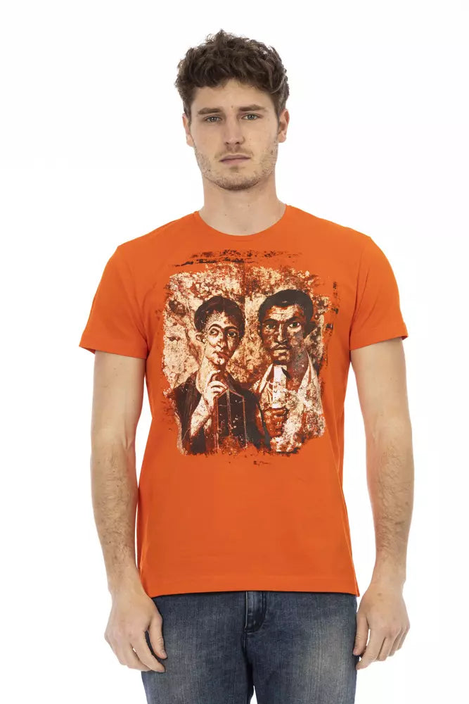 Trussardi Action Orange Cotton Men's T-Shirt