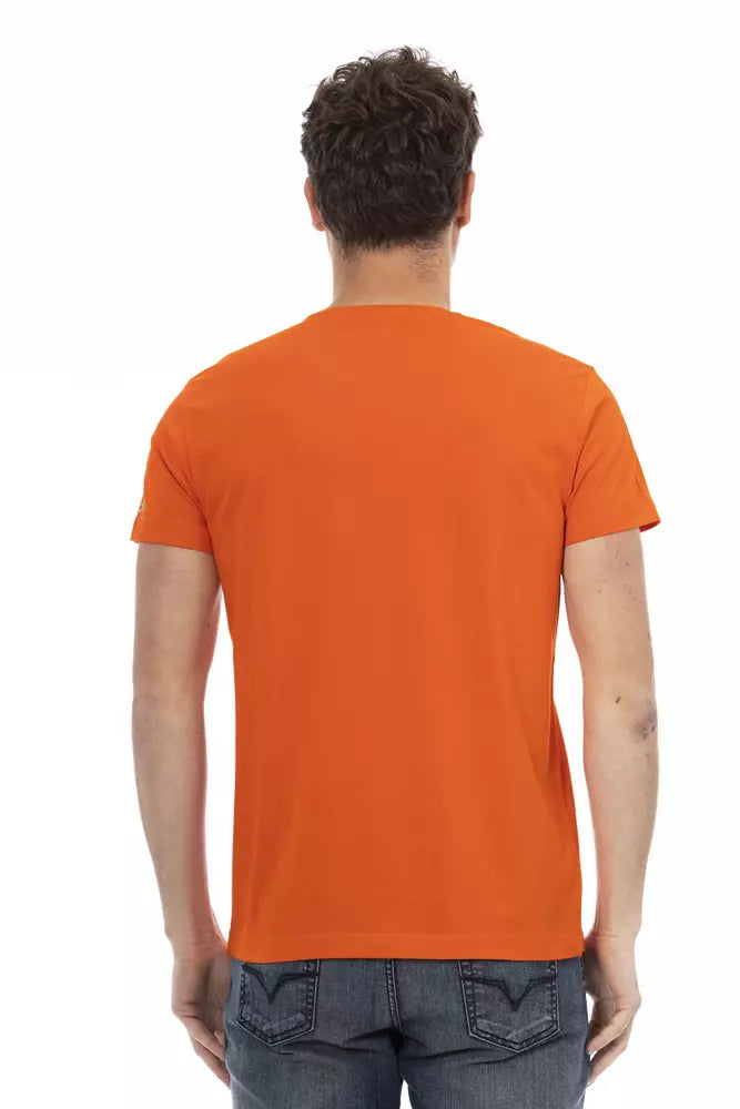 Trussardi Action Orange Cotton Men's T-Shirt