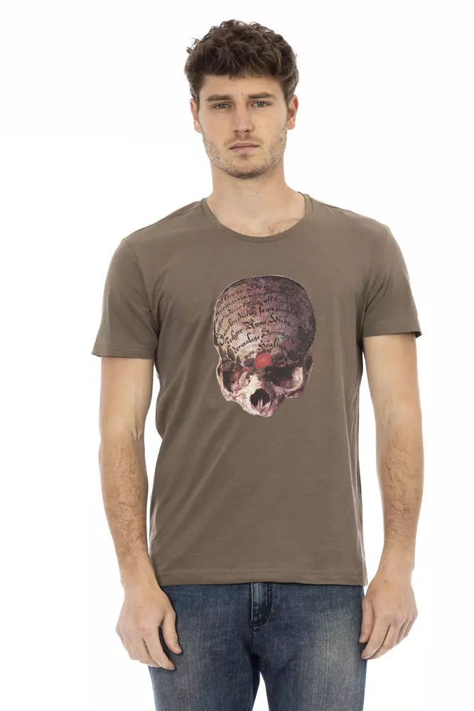 Trussardi Action Brown Cotton Men's T-Shirt