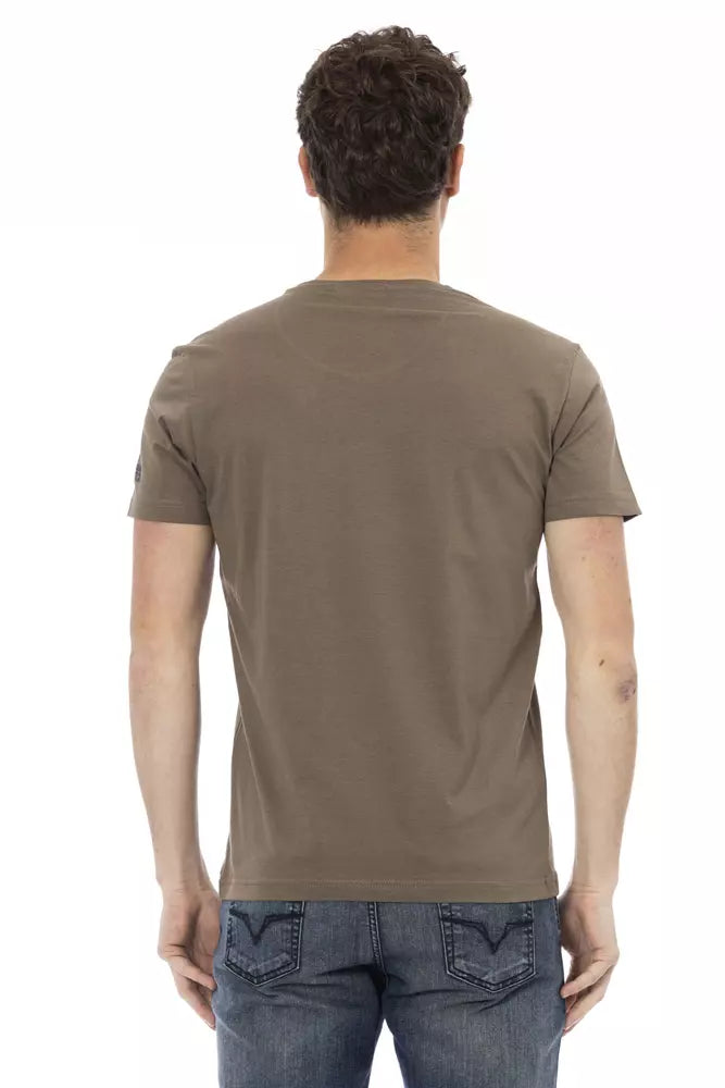 Trussardi Action Brown Cotton Men's T-Shirt