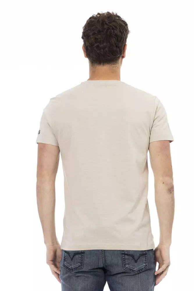 Trussardi Action Beige Cotton Men's T-Shirt