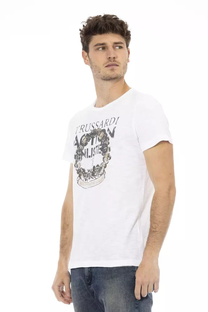 Trussardi Action White Cotton Men's T-Shirt