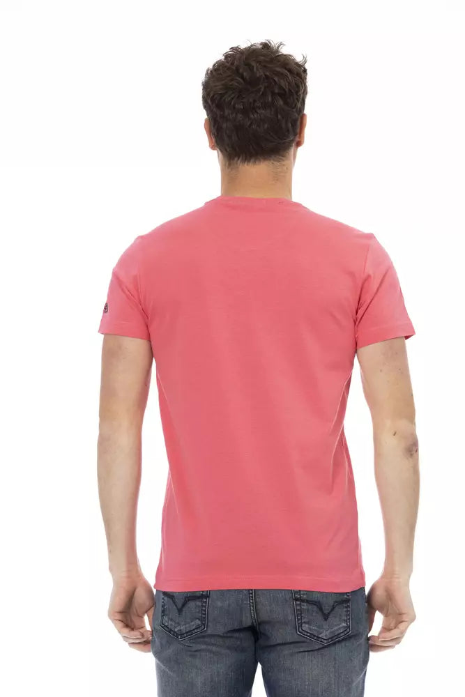 Trussardi Action Multicolor Cotton Men T-Shirt