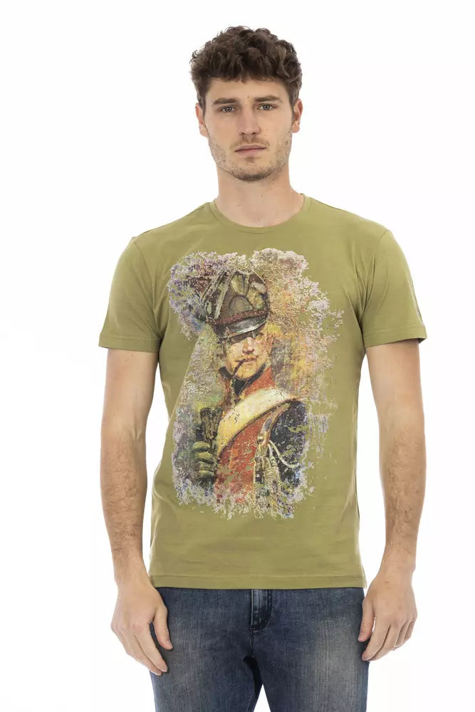 Trussardi Action Green Cotton Men's T-Shirt