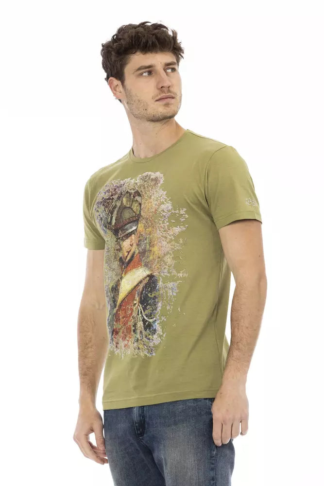 Trussardi Action Green Cotton Men's T-Shirt